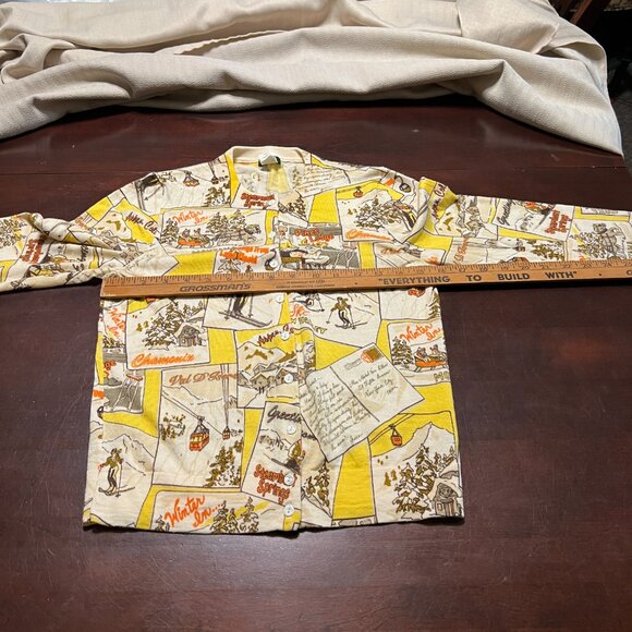 J CREW SKI RESORT PRINTED CARDIGAN SIZE M - Picture 8 of 11